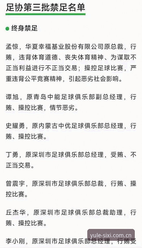 四喜娱乐怎么样 揭秘中国足协第三批禁足名单背后的足球生态乱象